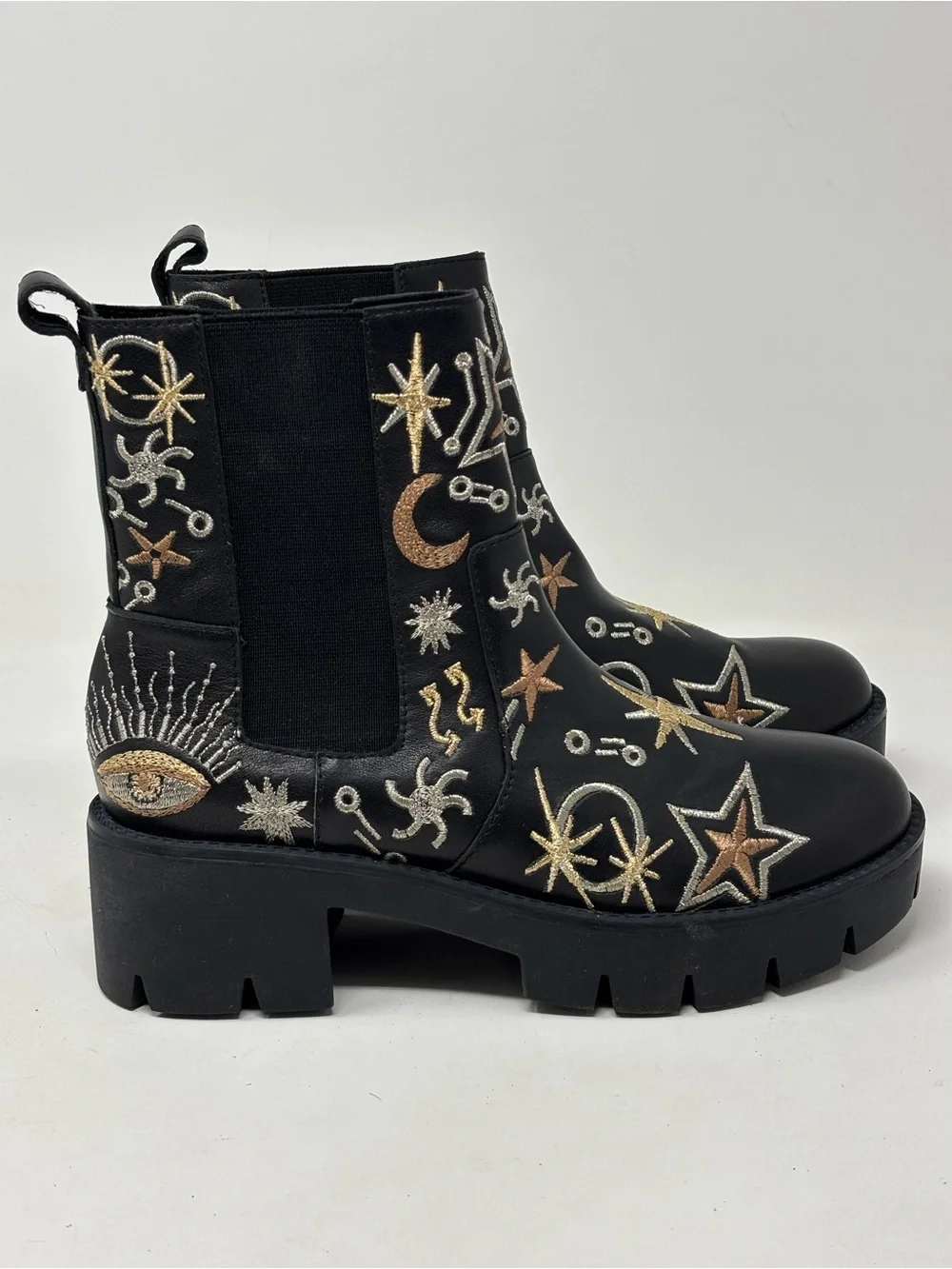 Johnny Was Chelsea boots black calf leather NEW NWOT size 6